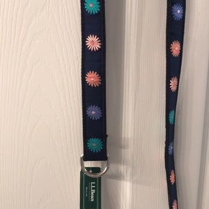 NWT navy/floral belt from LL Bean